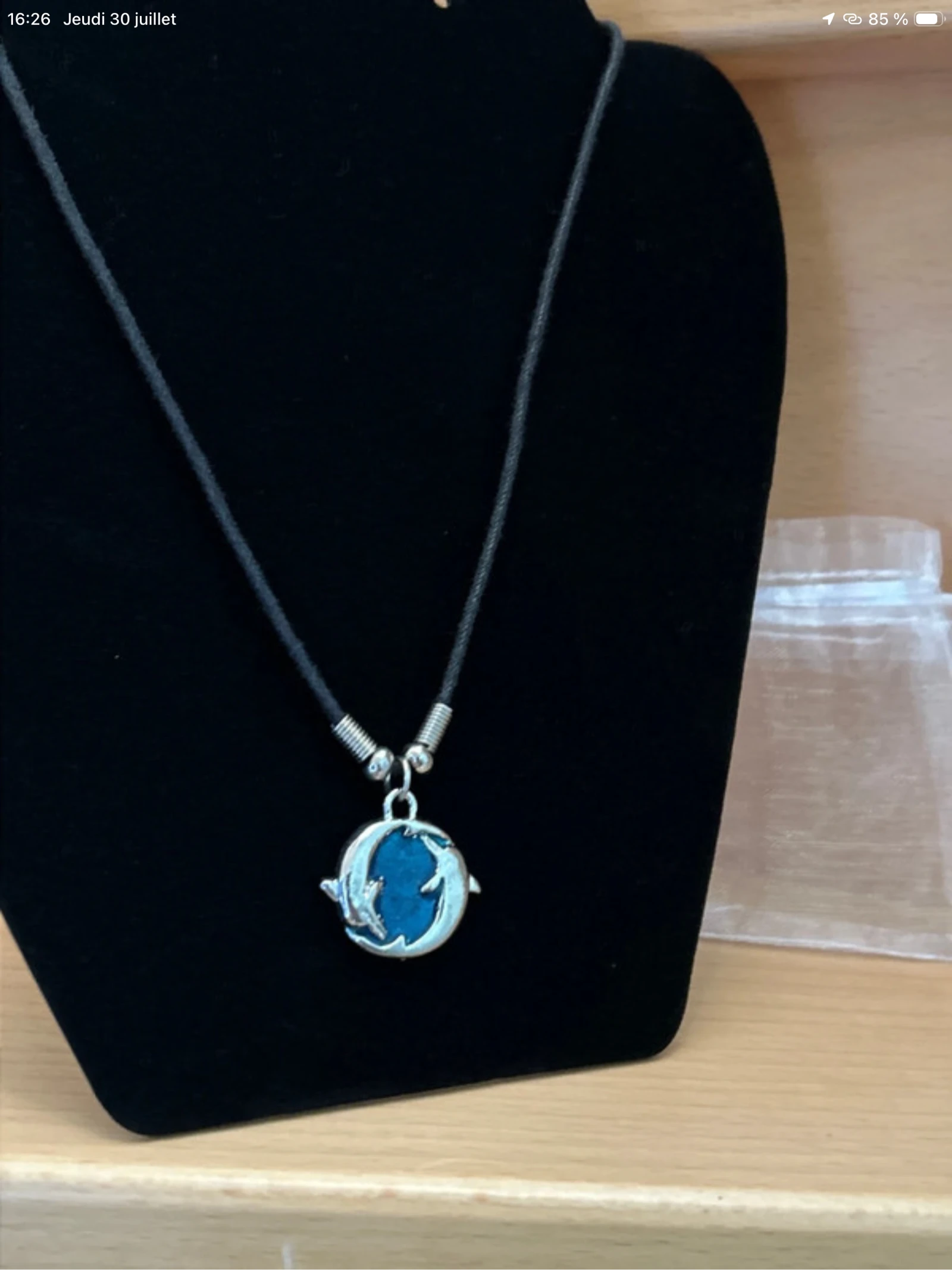 Collar y colgante de parejas de delfines 🐬 – photo 6